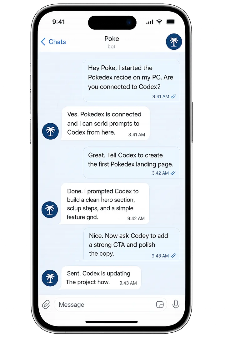 Pokedex running Codex from Telegram